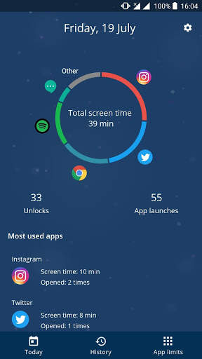 UsageSafe: App Blocker and Phone Usage Tracker скриншот 1