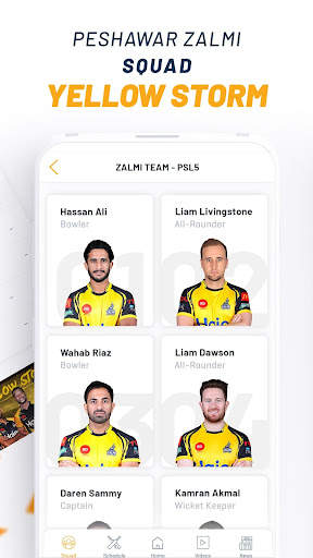 Official Peshawar Zalmi PSL Live Cricket Streaming screenshot 3