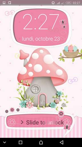Cute Mushroom  password  LOCK SCREEN screenshot 5