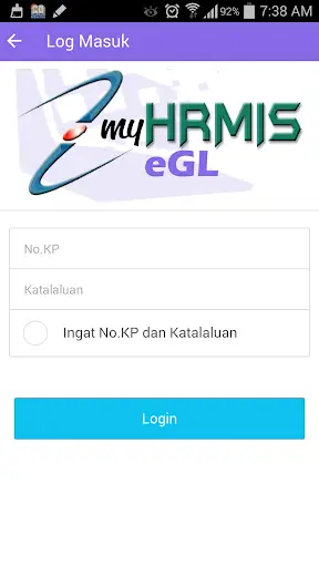 MyHRMIS eGL screenshot 2
