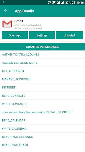 App Permissions screenshot 3