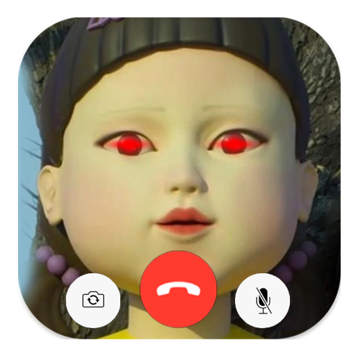 Scary Doll Squid Game Fake Chat And Video Call icon