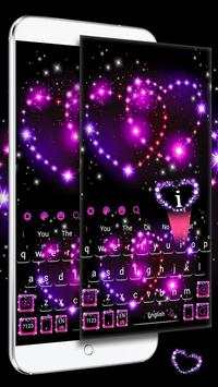 Sparkling Love Hearts Keyboard Theme screenshot 3