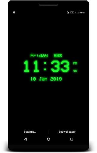 Pixel Digital Clock Live Wp screenshot 1
