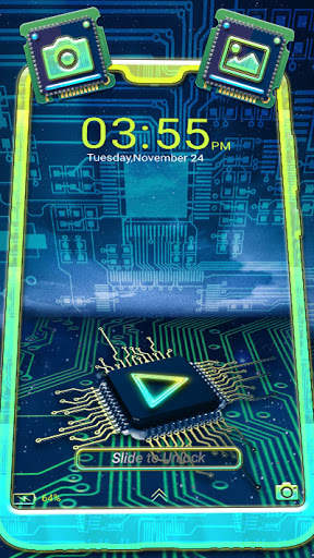 Digital Circuit Launcher Theme screenshot 3