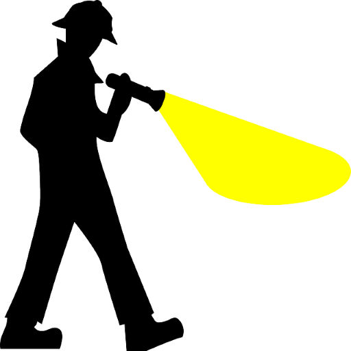 LED flashlight,off untouched icon
