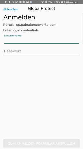 GlobalProtect screenshot 1