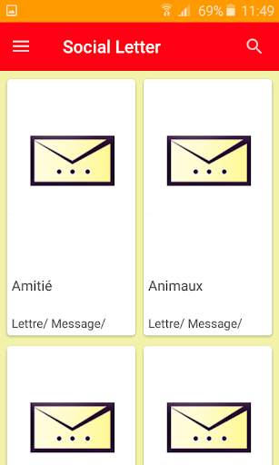 French letters for social events screenshot 1
