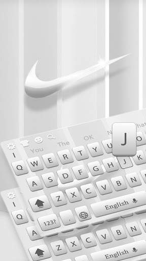 Super clean and simple sports keyboard theme screenshot 2