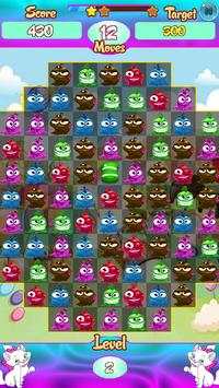 Cat Tom Jelly Blast Match 3 screenshot 2