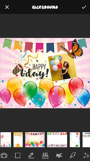 Birthday Cards Name Art Maker screenshot 1