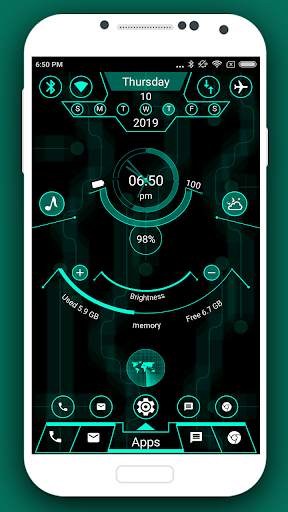 Radical Launcher 2020 - Hi-tech theme screenshot 8