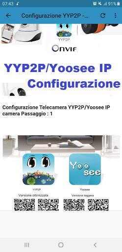 Configurazione YYP2P - Yoosee screenshot 1