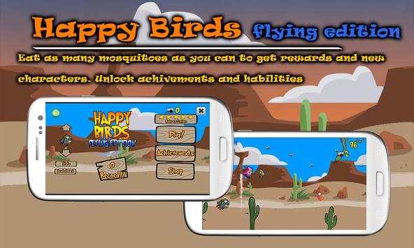 Happy Birds :Flying Edition स्क्रीनशॉट 1