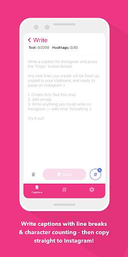 Caption Writer for Instagram screenshot 1