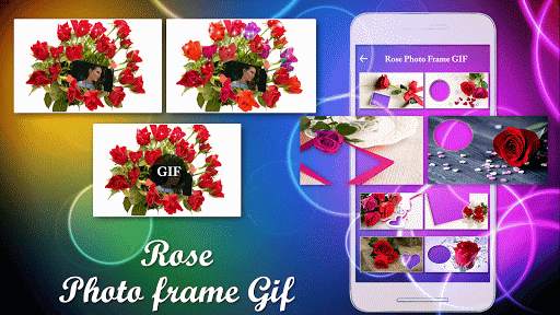 Rose GIF Photo Frame Editor screenshot 1