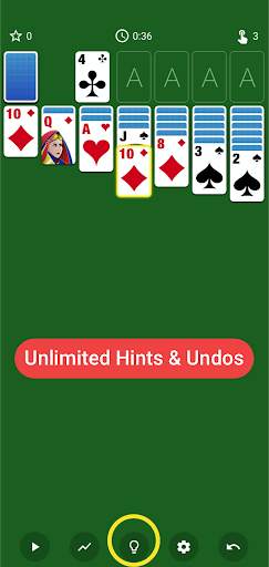 Play Klondike Solitaire Turn one or Turn 3 - FREE screenshot 1