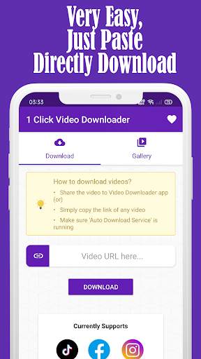 1 Click Video Downloader for FB, IG & Tiktok screenshot 3