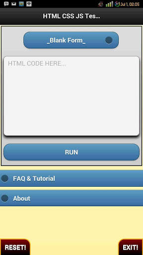 Html Css JS Tester   Example screenshot 1