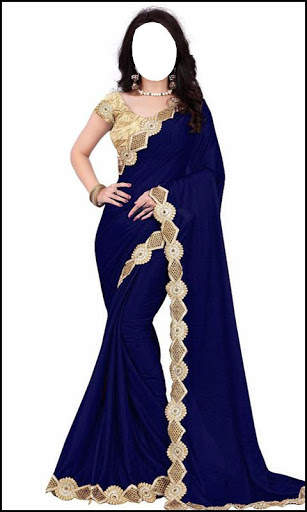 Party Wear Sarees With Women Photo Editor screenshot 4