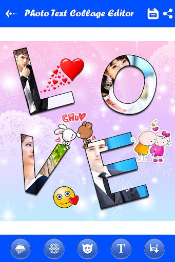 Photo Text Collage Editor screenshot 1