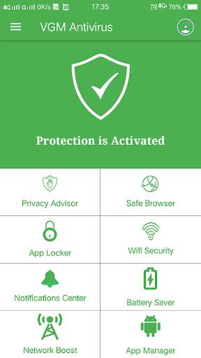 VGMAntivirus - Booster, Lock, Vault, WiFi Security screenshot 1