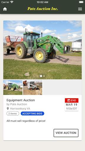 Pate Auction screenshot 3