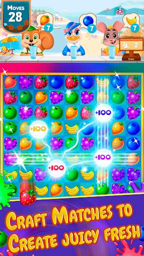 Fruit Shake - Adventure Match 3 jam game Free screenshot 15