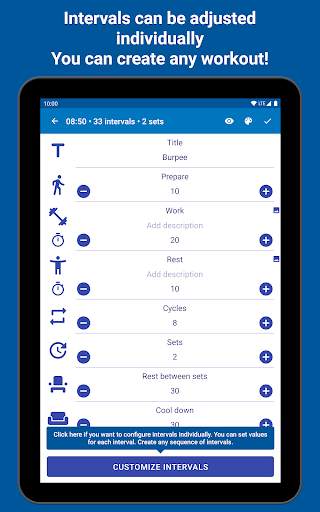 Tabata Timer: Interval Timer Workout Timer HIIT screenshot 14