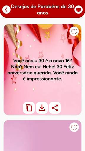 Mensagem de aniversário cartão screenshot 6