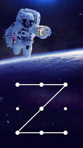 AppLock Live Theme Astronaut – Paid Theme screenshot 1