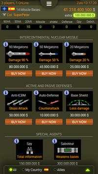 Nuclear WAR MMOG screenshot 5