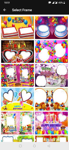 Birthday Dual Photo Frames screenshot 2