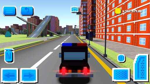 Blocky Car Driving screenshot 1