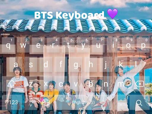 BTS Keyboard Theme screenshot 2