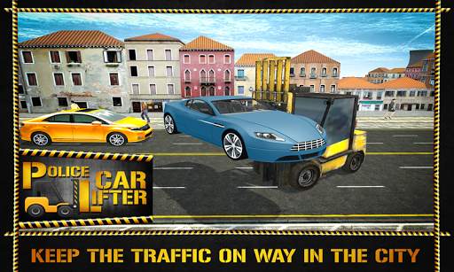 Police Fork Lifter Simulator screenshot 5