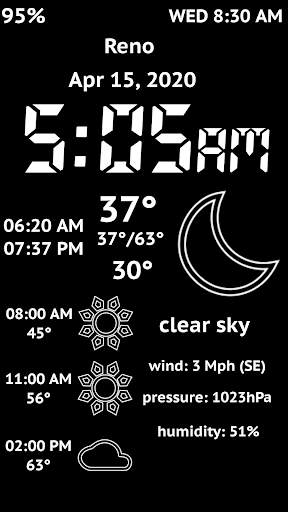 Weather Night Dock v2 Free screenshot 4