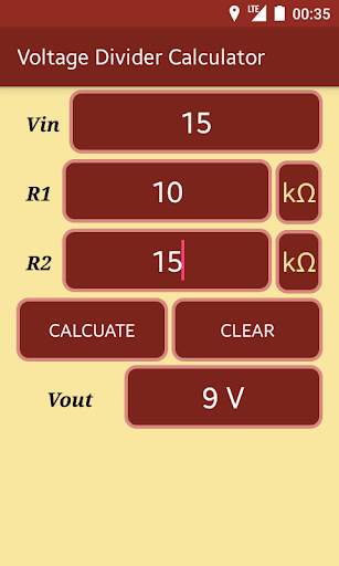 Voltage Divider Calculator screenshot 1