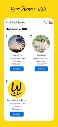 SweepChart: Like, Follow, Rank screenshot 2