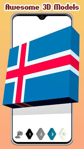 Flags Voxel Color by Number 3D screenshot 8
