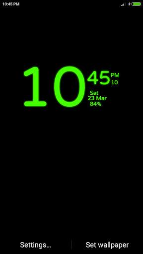 Digital Clock Wallpaper screenshot 3