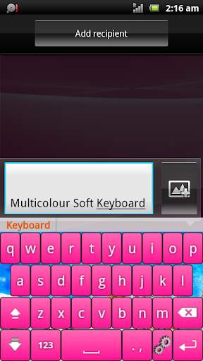 Multicolor Soft Keyboard Free screenshot 1