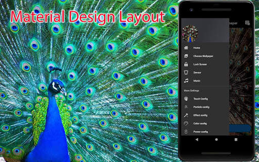 3D Peacock Live Wallpapers screenshot 1