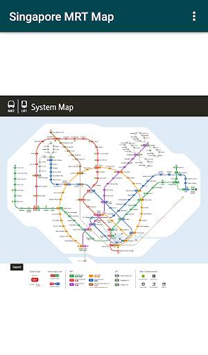 Singapore Train Map (Offline) screenshot 1