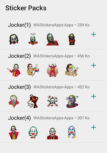 WAStickerApps-: Joker Sticker For WhatsApp screenshot 1