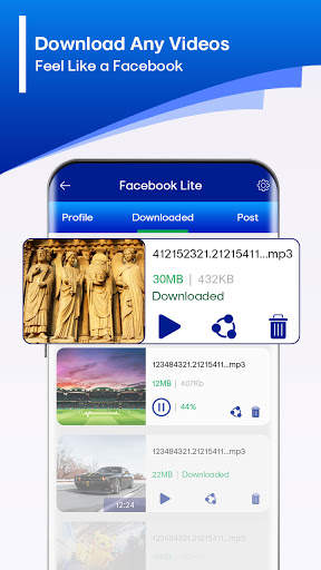 Lite for Facebook lite - lite for messenger screenshot 2