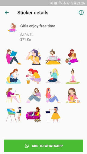 Beautiful Girl  Stickers Packs - WAStickerApps screenshot 4