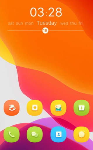 Theme for OS 13 Colorful Glass launcher screenshot 5