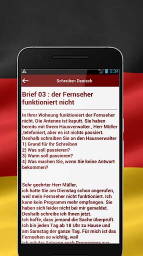 Schreiben Deutsch Lernen скриншот 3