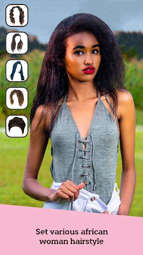 African Woman Hairstyle Editor: Braid, Cornrow screenshot 2